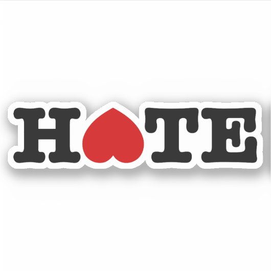 HATE STICKER (Voorkant)