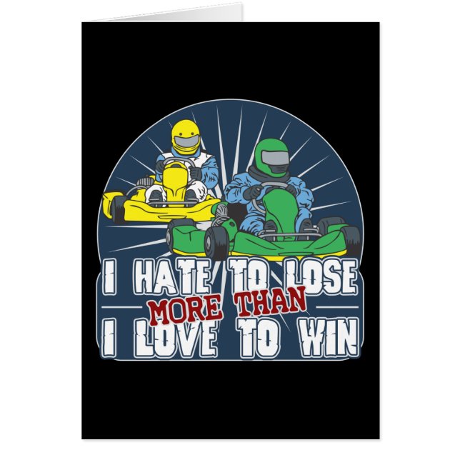 Hate to Lose Kart (Voorkant)