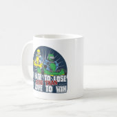 Hate to Lose Kart Koffiemok (Voorkant links)