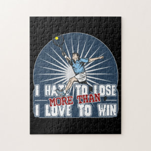 Hate to Lose Mannen Tennis Legpuzzel