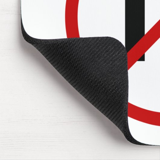 Hate TV /No TV Allowed Sign Statement Muismat (Hoek)