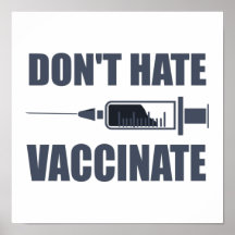 Hate Vaccinate Pro Vaccin Statement niet