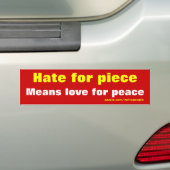 Hate voor bumper voor stuk bumpersticker (Op auto)