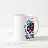Hate Won maakt Amerika niet geweldig Koffiemok (Voorkant rechts)