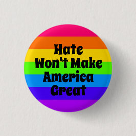 Hate Won maakt Amerika niet geweldig Ronde Button 5,7 Cm