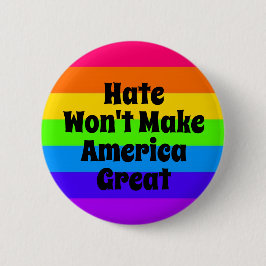 Hate Won maakt Amerika niet geweldig Ronde Button 5,7 Cm