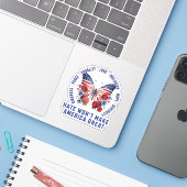 Hate Won maakt Amerika niet geweldig Sticker (Laptop met iPhone)
