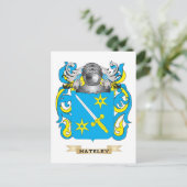 Hateley wapenschild (familiewapen) briefkaart (Staand voorkant)