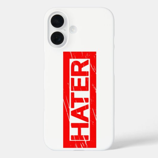 Hater Stempel Case-Mate iPhone Case (Achterkant)