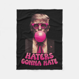Haters gaan een hekel hebben aan grappige Trump Bu Fleece Deken