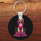 Haters gaan een hekel hebben aan grappige Trump Bu Sleutelhanger (Voorkant)