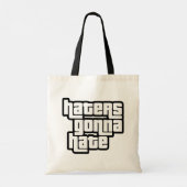Haters gaan haten tote bag (Achterkant)