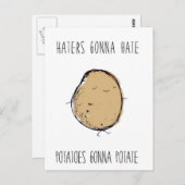 Haters Gonna Hate Briefkaart (Voorkant / Achterkant)