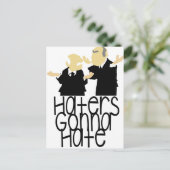 Haters Gonna Hate Briefkaart (Staand voorkant)