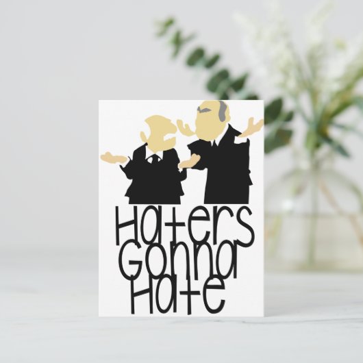 Haters Gonna Hate Briefkaart (Staand voorkant)