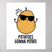 Haters Gonna Hate Potates Gonna Potate Cute Food Poster (Voorkant)