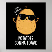 Haters Gonna Hate Potates Gonna Potate Dark BG Poster (Voorkant)