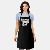 Haters gonna hate schort (Gedragen)