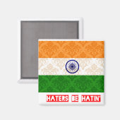 Haters kunnen India haten Magneet (Voorkant / Achterkant)