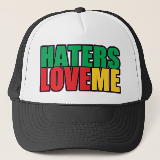 Haters Love Me Trucker Pet (Voorkant)