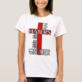 Haters maken me groter t-shirt (Voorkant)