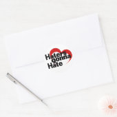 Haters zullen haten ronde sticker (Envelop)