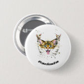 #HatersGonnaHate Cat Round Metal Badge Ronde Button 5,7 Cm (Voorkant /achterkant)