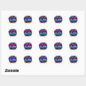 hatever – Graffiti Bubble Tag Style Design Ronde Sticker (Vel)