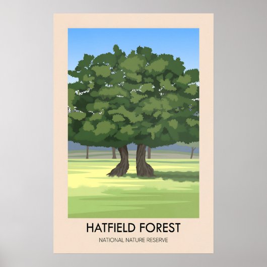 Hatfield Forest Travel Poster (Voorkant)