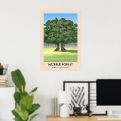 Hatfield Forest Travel Poster (Thuiskantoor)