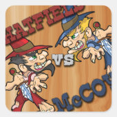 Hatfield vs McCoy Stickers (Voorkant)