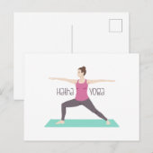 Hatha Yoga Briefkaart (Voorkant / Achterkant)