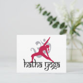 Hatha Yoga Pose Briefkaart (Staand voorkant)