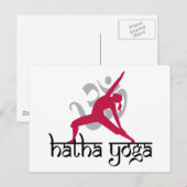Hatha Yoga Pose Briefkaart (Voorkant / Achterkant)