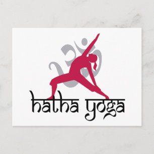 Hatha Yoga Pose Briefkaart