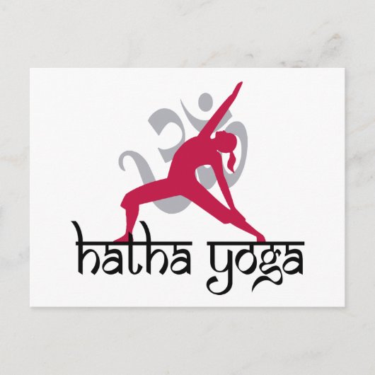 Hatha Yoga Pose Briefkaart (Voorkant)