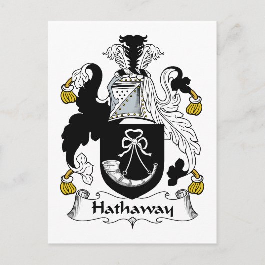 Hathaway Family Crest Briefkaart (Voorkant)