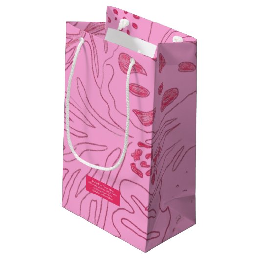 HATHOR Bloom Roze Cadeautas (Achterkant Gekanteld)