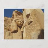Hathor column - Queen Hatshepsut's Temple, egypte Briefkaart (Voorkant)
