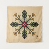 Hathor, de Golden One Tapestry Wandkleed (Voorkant)