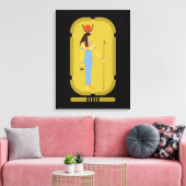 Hathor Egyptian Ancient Goddess Canvas print (Insitu (Woonkamer))
