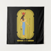 Hathor Egyptian Goddess Wandkleed (Voorkant)