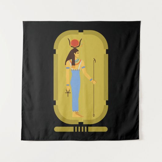 Hathor Egyptian Goddess Wandkleed (Voorkant)