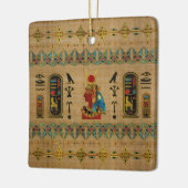 Hathor Egyptian Ornament op papyrus (Links)