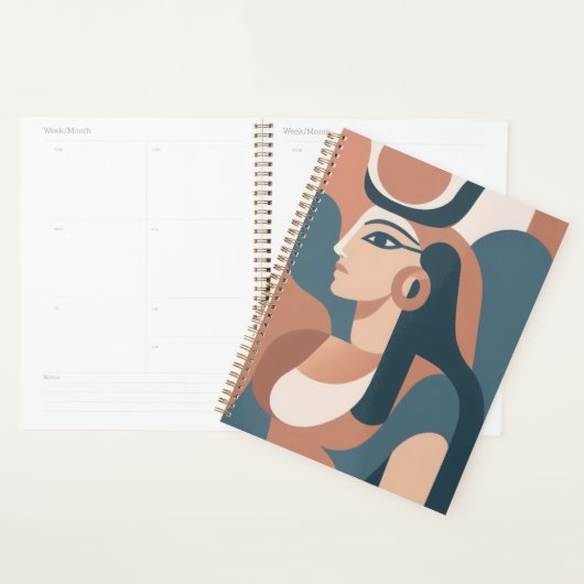 Hathor Egyptische Godin Abstracte Art Planner (Display)