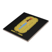 Hathor Egyptische oude godin-keramische Tegel Tegeltje (Zijkant)