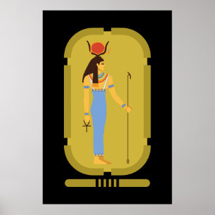 Hathor Egyptische oude godin Poster