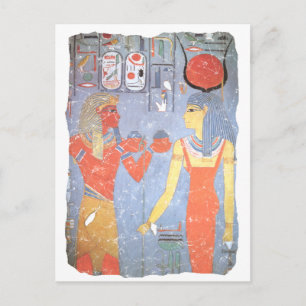 Hathor en Horemheb Briefkaart