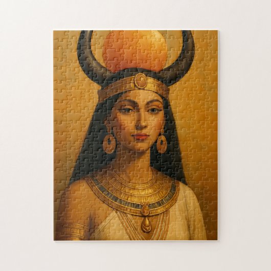 Hathor Goddess Puzzel - Oude Egyptische kunst (Verticaal)