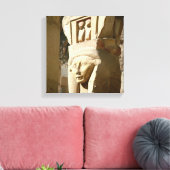 Hathor-kopkolom, van de kapel van canvas afdruk (Insitu (Woonkamer))